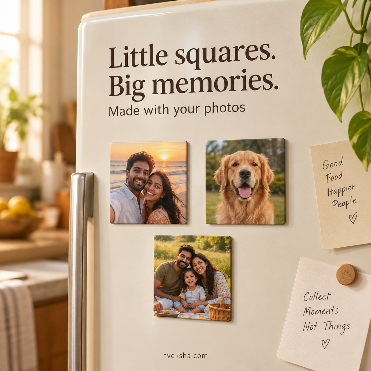 Personalized Photo Flexible Fridge Magnet – Packs of 4–20