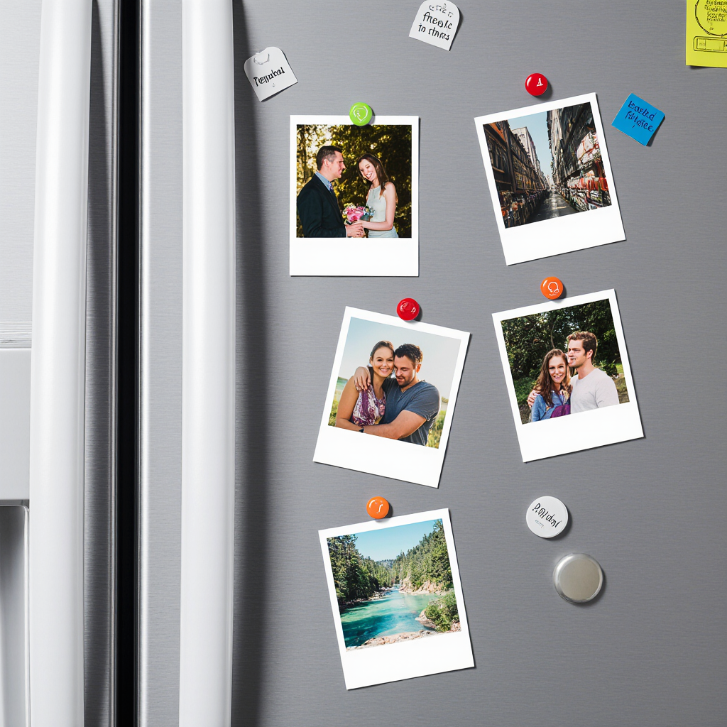 Magnetic Classic Polaroid-Style Photo Prints
