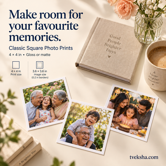 Classic Square Photo Prints - Packs of 12-60