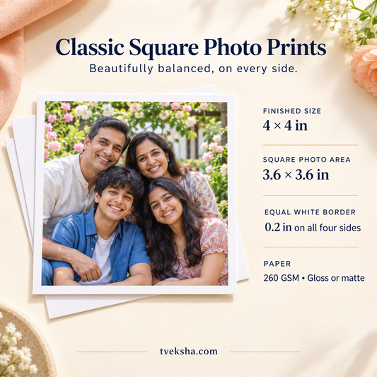 Classic Square Photo Prints - Packs of 12-60