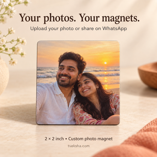Personalized Photo Flexible Fridge Magnet – Packs of 4–20