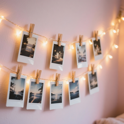 Hanging Polaroid-Style Photo Prints – 8–16 Prints