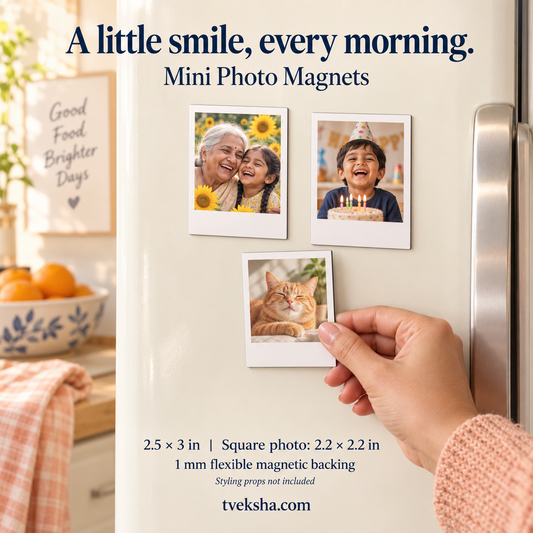 Mini Polaroid-Style Photo Magnets – Packs of 4–20