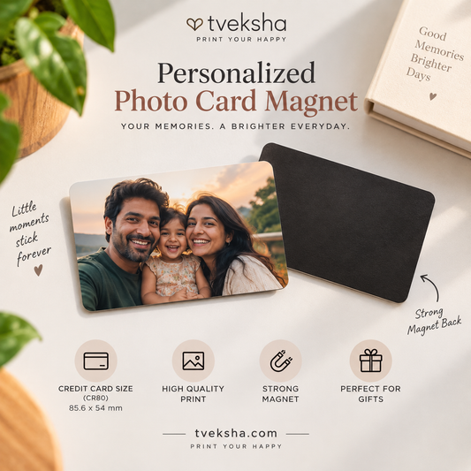 Personalized Photo Card Magnets