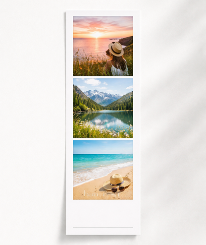 Photobooth Strips – 3 Photo Layout – Packs of 4–12