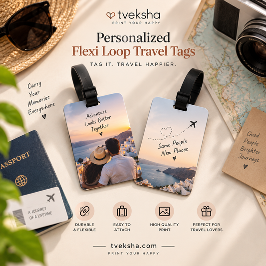 Flexi strap Travel Tags - Personalized Photo Tags